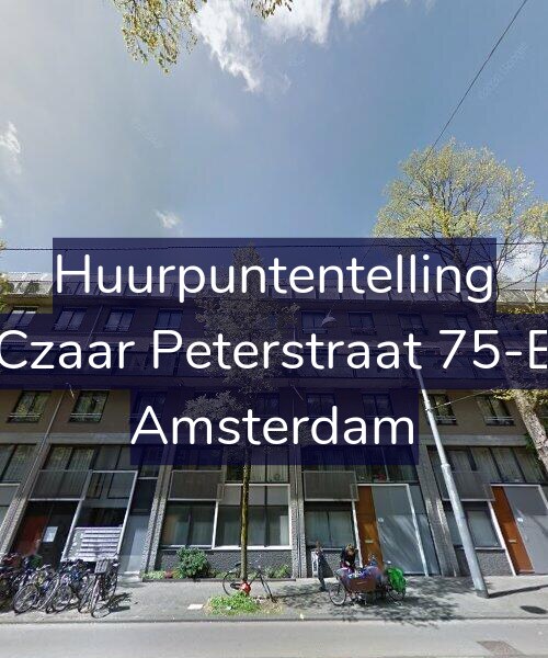 Foto gevel Huurpuntentelling voor Czaar Peterstraat 75-E, Amsterdam