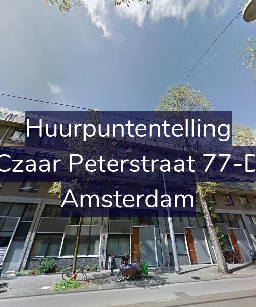 Foto gevel Huurpuntentelling voor Czaar Peterstraat 77-D, Amsterdam
