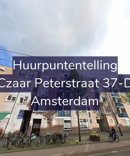 Foto gevel Huurpuntentelling voor Czaar Peterstraat 37-D, Amsterdam
