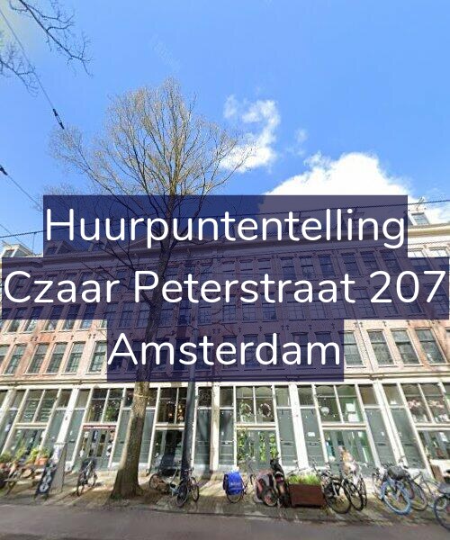 Foto gevel Huurpuntentelling voor Czaar Peterstraat 207, Amsterdam