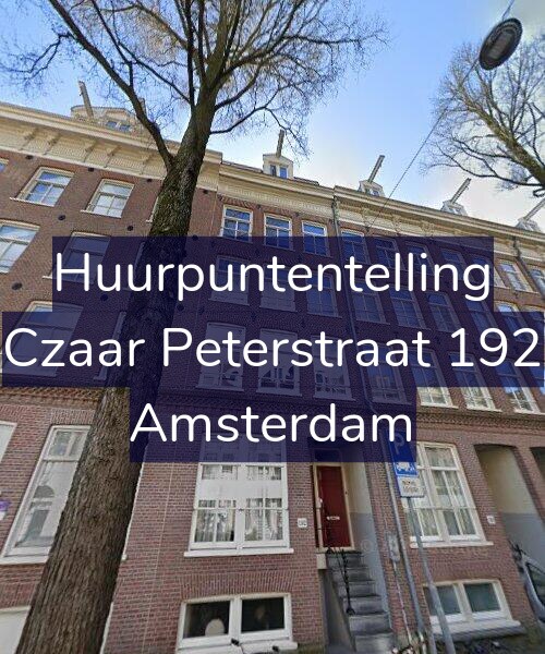 Foto gevel Huurpuntentelling voor Czaar Peterstraat 192, Amsterdam