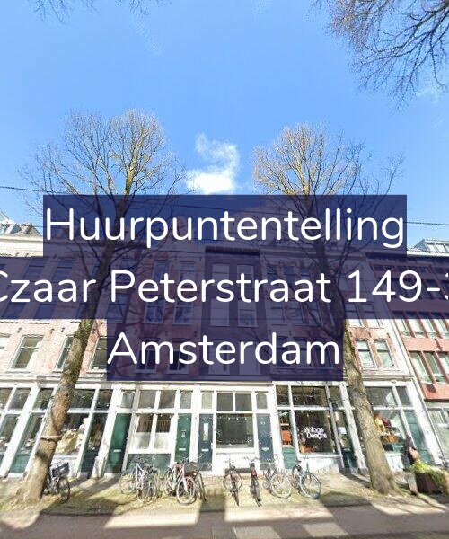Foto gevel Huurpuntentelling voor Czaar Peterstraat 149-3, Amsterdam