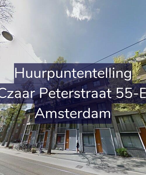Foto gevel Huurpuntentelling voor Czaar Peterstraat 55-B, Amsterdam