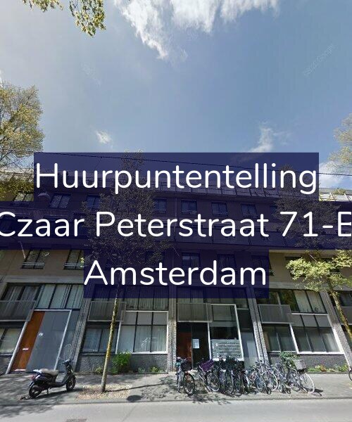 Foto gevel Huurpuntentelling voor Czaar Peterstraat 71-B, Amsterdam