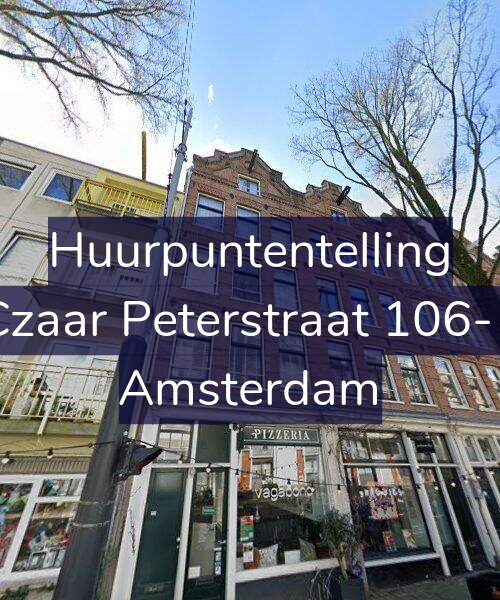 Foto gevel Huurpuntentelling voor Czaar Peterstraat 106-1, Amsterdam