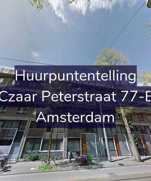 Foto gevel Huurpuntentelling voor Czaar Peterstraat 77-E, Amsterdam