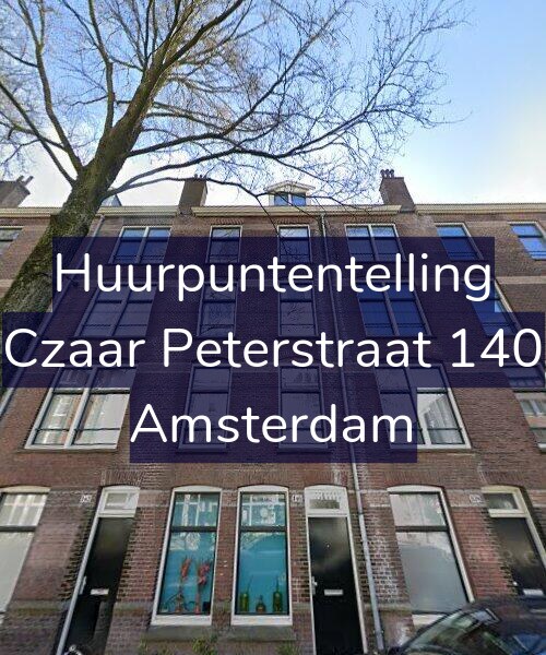 Foto gevel Huurpuntentelling voor Czaar Peterstraat 140, Amsterdam