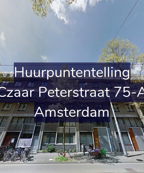 Foto gevel Huurpuntentelling voor Czaar Peterstraat 75-A, Amsterdam