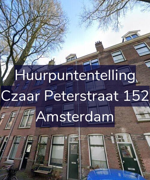 Foto gevel Huurpuntentelling voor Czaar Peterstraat 152, Amsterdam
