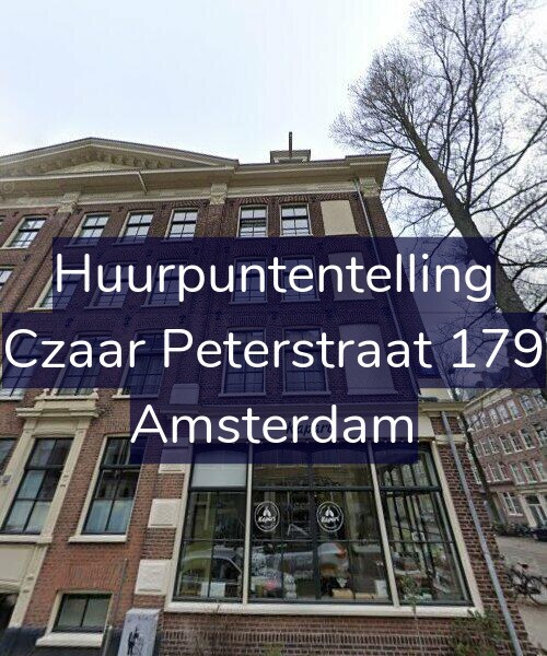 Foto gevel Huurpuntentelling voor Czaar Peterstraat 179, Amsterdam
