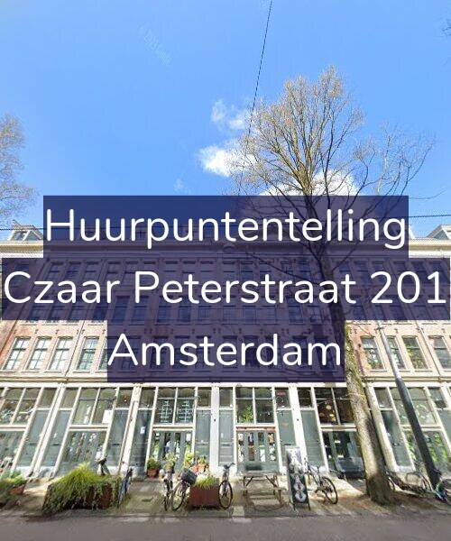 Foto gevel Huurpuntentelling voor Czaar Peterstraat 201, Amsterdam