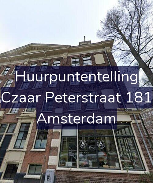 Foto gevel Huurpuntentelling voor Czaar Peterstraat 181, Amsterdam