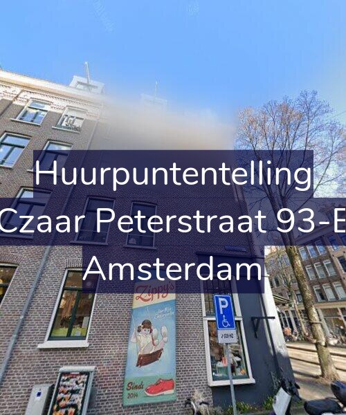 Foto gevel Huurpuntentelling voor Czaar Peterstraat 93-E, Amsterdam