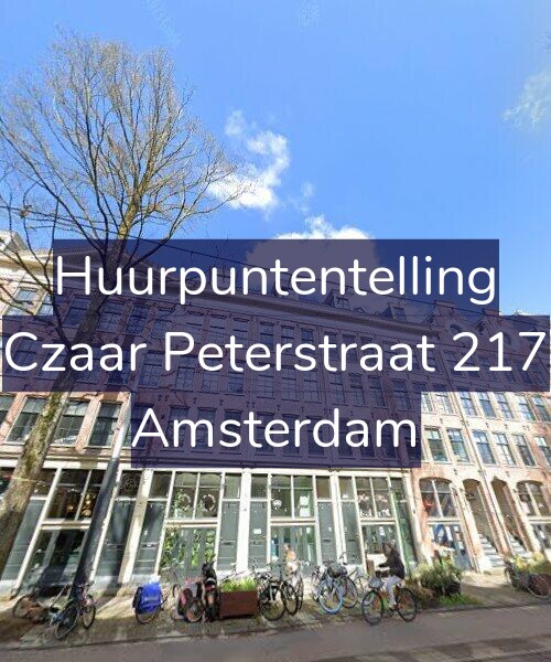 Foto gevel Huurpuntentelling voor Czaar Peterstraat 217, Amsterdam