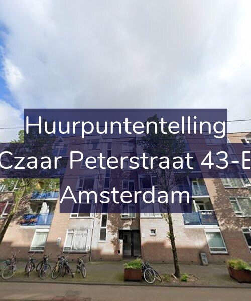 Foto gevel Huurpuntentelling voor Czaar Peterstraat 43-E, Amsterdam