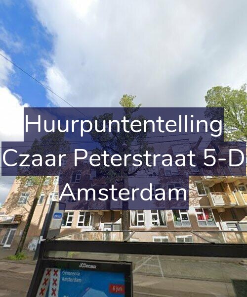 Foto gevel Huurpuntentelling voor Czaar Peterstraat 5-D, Amsterdam
