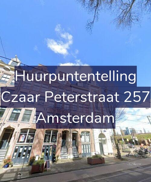 Foto gevel Huurpuntentelling voor Czaar Peterstraat 257, Amsterdam
