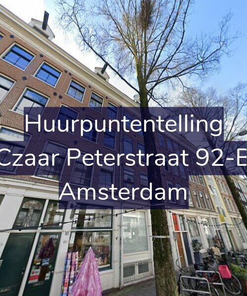 Foto gevel Huurpuntentelling voor Czaar Peterstraat 92-B, Amsterdam