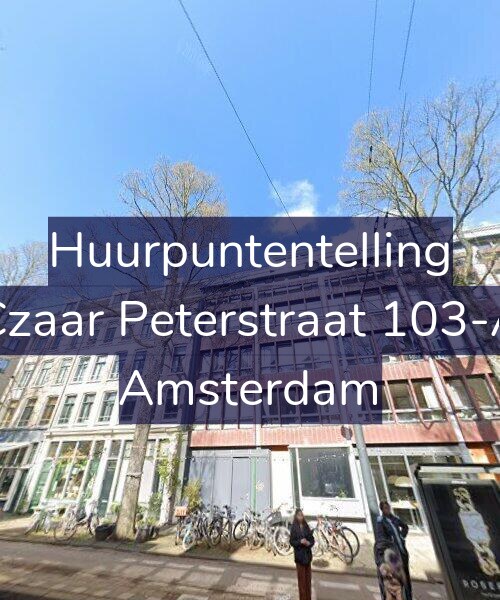 Foto gevel Huurpuntentelling voor Czaar Peterstraat 103-A, Amsterdam