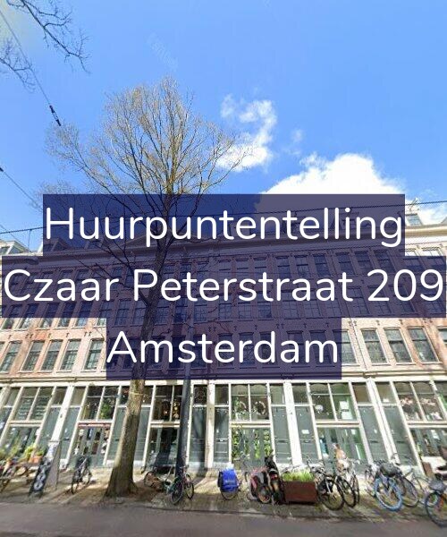 Foto gevel Huurpuntentelling voor Czaar Peterstraat 209, Amsterdam