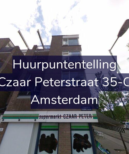 Foto gevel Huurpuntentelling voor Czaar Peterstraat 35-C, Amsterdam
