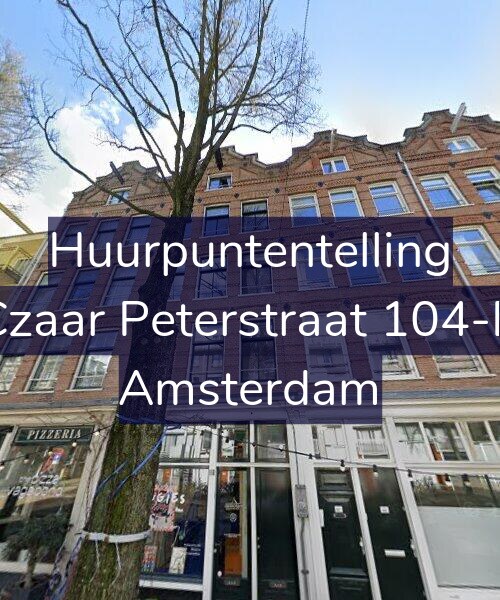 Foto gevel Huurpuntentelling voor Czaar Peterstraat 104-B, Amsterdam