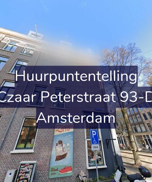Foto gevel Huurpuntentelling voor Czaar Peterstraat 93-D, Amsterdam