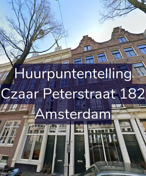 Foto gevel Huurpuntentelling voor Czaar Peterstraat 182, Amsterdam