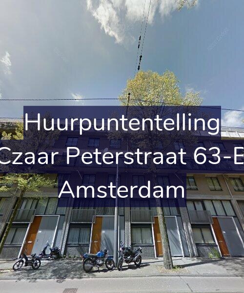 Foto gevel Huurpuntentelling voor Czaar Peterstraat 63-B, Amsterdam
