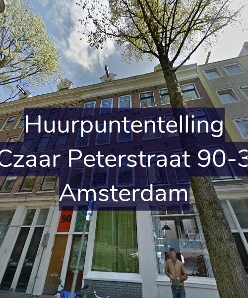Foto gevel Huurpuntentelling voor Czaar Peterstraat 90-3, Amsterdam