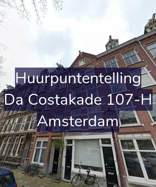 Foto gevel Huurpuntentelling voor Da Costakade 107-H, Amsterdam