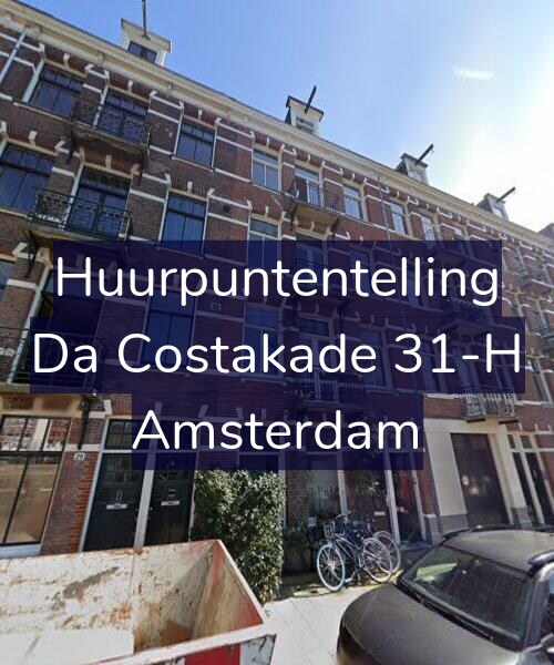 Foto gevel Huurpuntentelling voor Da Costakade 31-H, Amsterdam