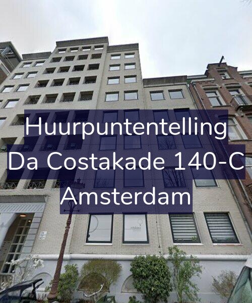 Foto gevel Huurpuntentelling voor Da Costakade 140-C, Amsterdam