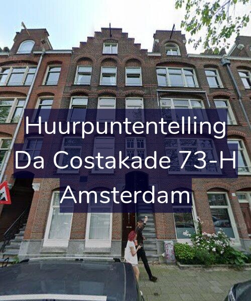 Foto gevel Huurpuntentelling voor Da Costakade 73-H, Amsterdam
