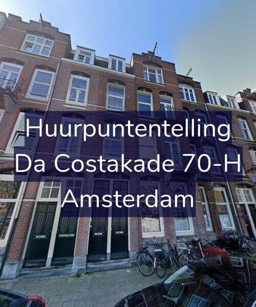 Foto gevel Huurpuntentelling voor Da Costakade 70-H, Amsterdam