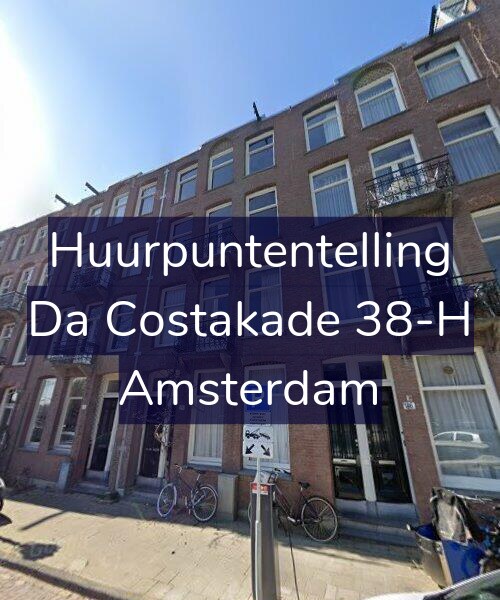 Foto gevel Huurpuntentelling voor Da Costakade 38-H, Amsterdam