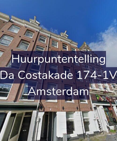 Foto gevel Huurpuntentelling voor Da Costakade 174-1V, Amsterdam