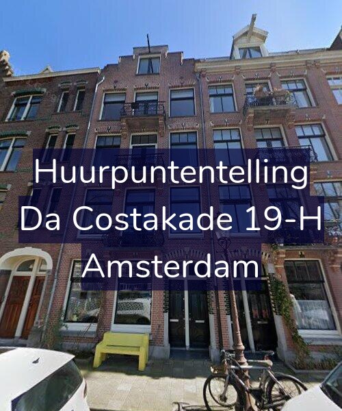 Foto gevel Huurpuntentelling voor Da Costakade 19-H, Amsterdam