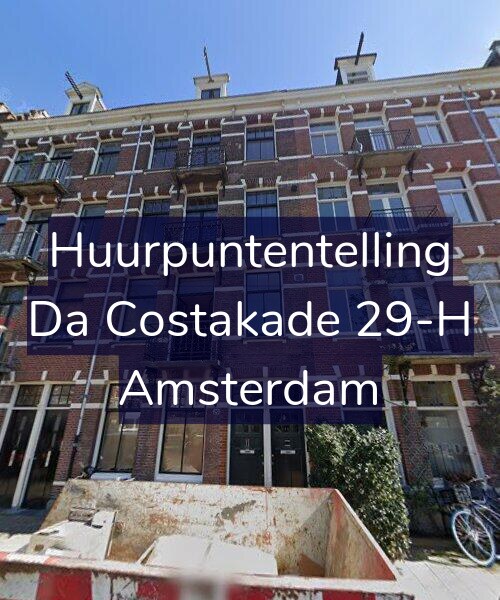 Foto gevel Huurpuntentelling voor Da Costakade 29-H, Amsterdam