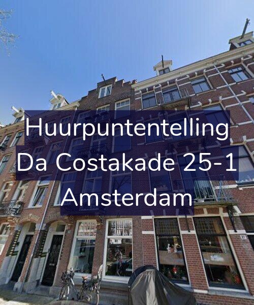 Foto gevel Huurpuntentelling voor Da Costakade 25-1, Amsterdam