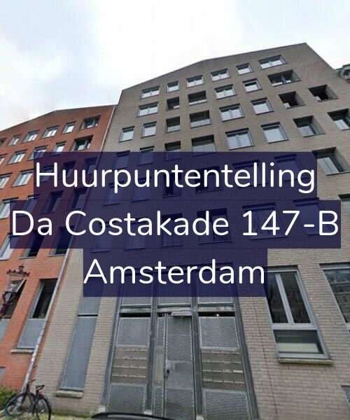 Foto gevel Huurpuntentelling voor Da Costakade 147-B, Amsterdam