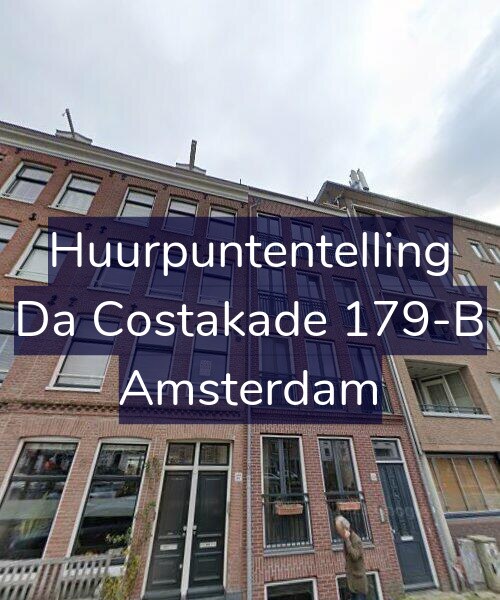 Foto gevel Huurpuntentelling voor Da Costakade 179-B, Amsterdam