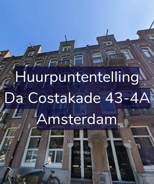 Foto gevel Huurpuntentelling voor Da Costakade 43-4A, Amsterdam