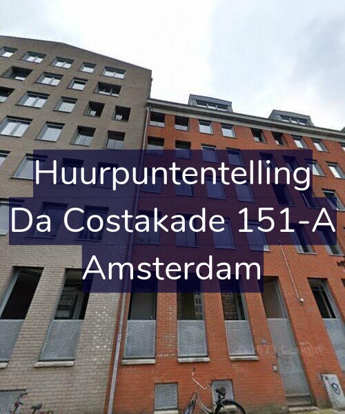 Foto gevel Huurpuntentelling voor Da Costakade 151-A, Amsterdam