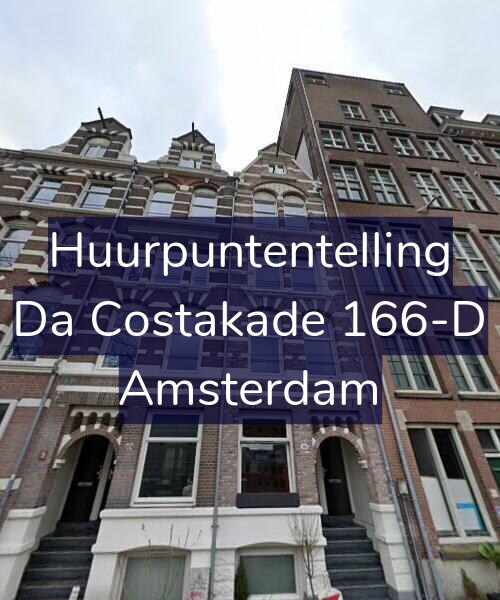 Foto gevel Huurpuntentelling voor Da Costakade 166-D, Amsterdam