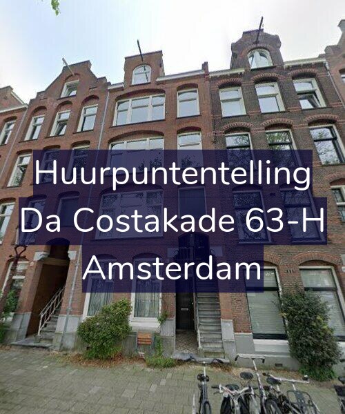 Foto gevel Huurpuntentelling voor Da Costakade 63-H, Amsterdam