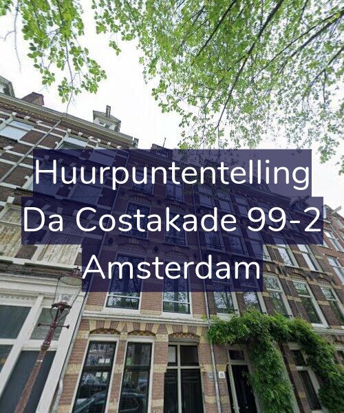 Foto gevel Huurpuntentelling voor Da Costakade 99-2, Amsterdam