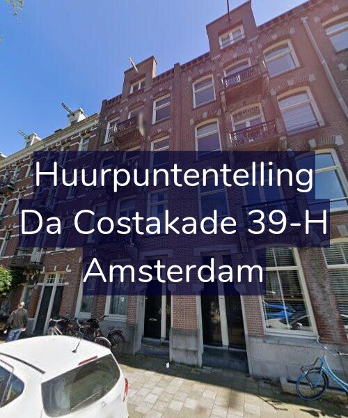 Foto gevel Huurpuntentelling voor Da Costakade 39-H, Amsterdam