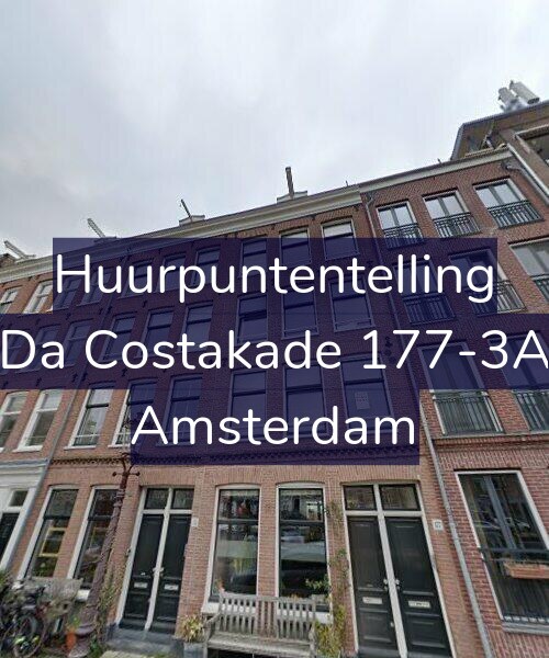 Foto gevel Huurpuntentelling voor Da Costakade 177-3A, Amsterdam