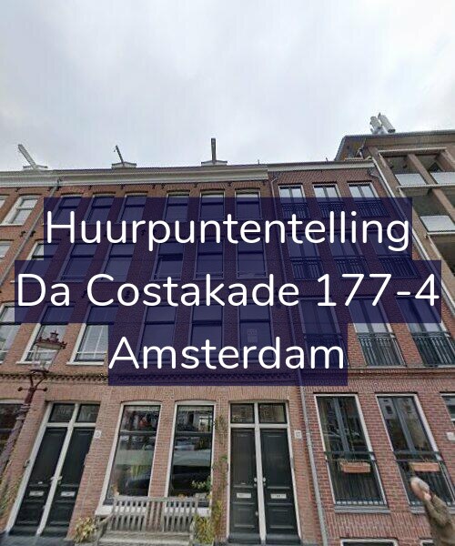 Foto gevel Huurpuntentelling voor Da Costakade 177-4, Amsterdam